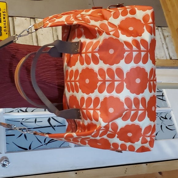 Orla Kiely Bags Orla Kiely Etc Travel Bag Orange And White Floral